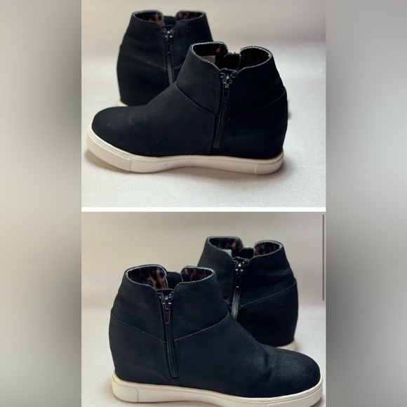 Steve Madden Jwanda Wedge Sneaker | 2 pair | Girls | Black and Tan | Size 5 - Picture 6 of 14